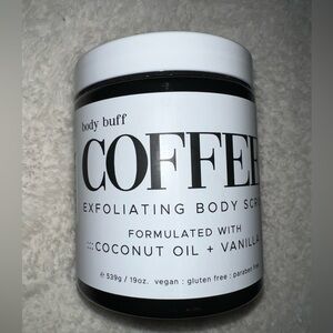 Body Buff Coffee exfoliating, body scrub